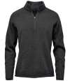 FHP-1W Stormtech Ladies Avalante 1/4 Zip Fleece Black Heather colour image